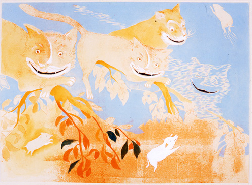 山本容子　”ナイトホール” 1993年　限定20部 バー・ルーカス　大判 山本容子美術館｜LUCAS MUSEUM｜レンタル版画